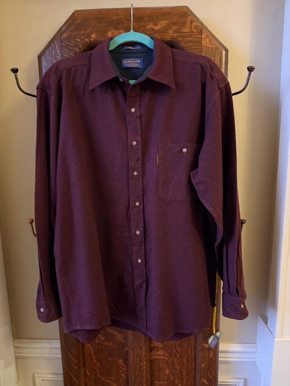 Pendleton wool Men's Long-Sleeve Button-Down Shirt large